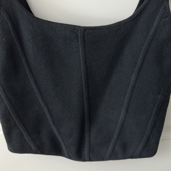 Wilfred corset style knit crop top - Picture 2 of 4